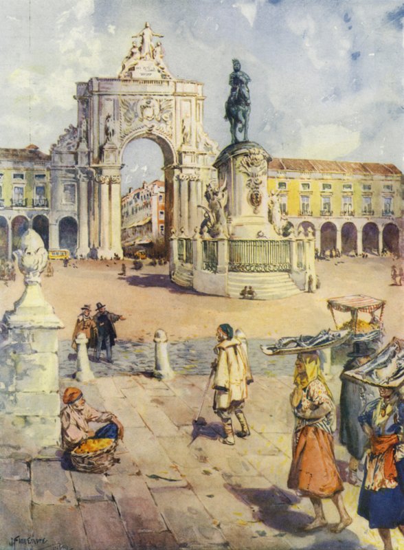 Praca do Commercio, Lizbon by Joseph (after) Finnemore