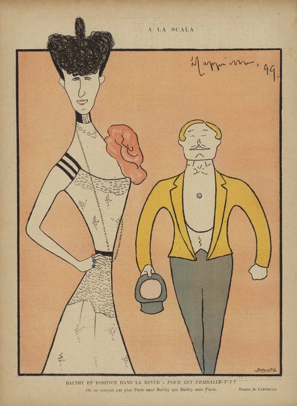 Balthy ve Fordyce, Le Rire için İllüstrasyon by after Leonetto Cappiello