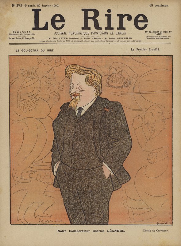 Charles Leandre, Le Rire için İllüstrasyon by after Leonetto Cappiello