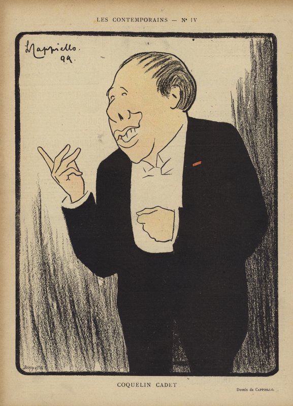Coquelin Cadet, Le Rire için İllüstrasyon by after Leonetto Cappiello