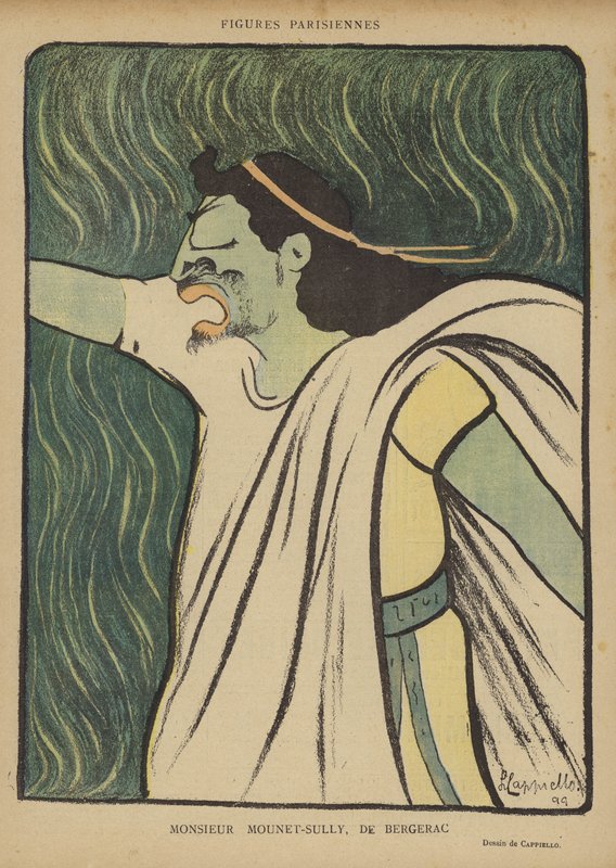 Mounet-Sully, Le Rire için İllüstrasyon by after Leonetto Cappiello