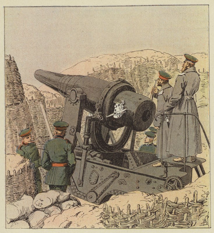 Rus 9 inç boyutunda silah by after Louis Charles Bombled