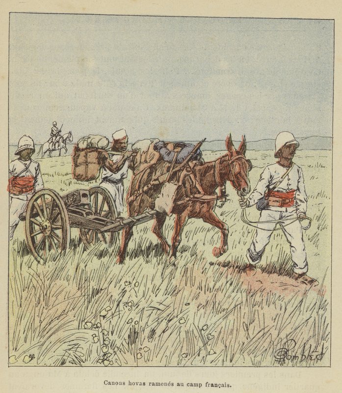 Hova topları Fransız kampına geri getirildi by after Louis Charles Bombled