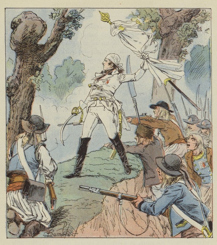 Charette, Vendee savaşının gerçek kahramanıdır. by after Louis Charles Bombled