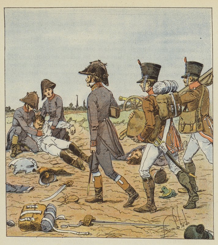 Askeri cerrahlar ve hemşireler by after Louis Charles Bombled