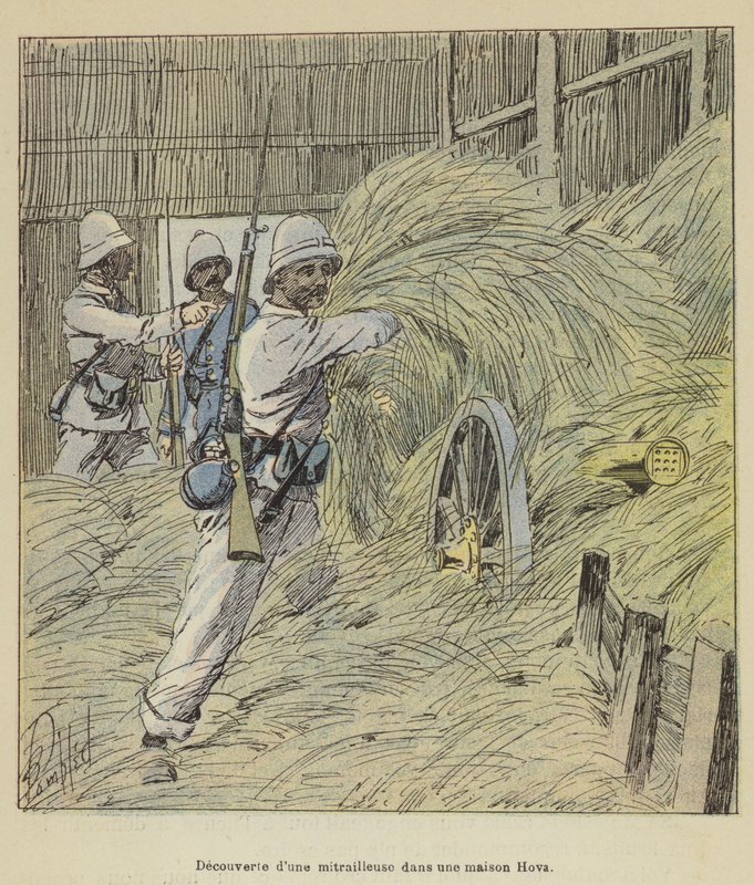 Hova evinde bir makineli tüfek keşfi by after Louis Charles Bombled