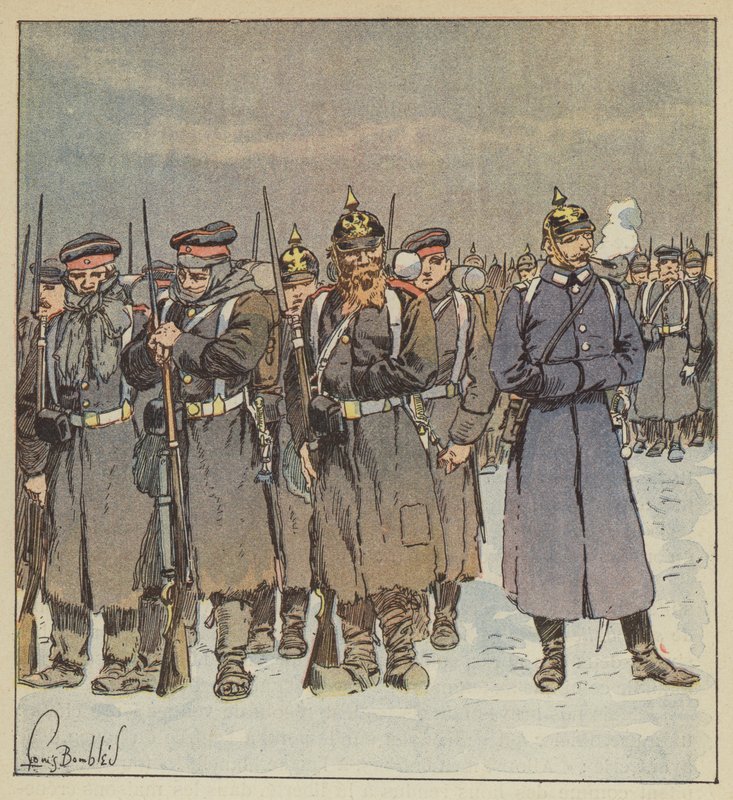 Bazı Prusya birliklerinin reddi by after Louis Charles Bombled