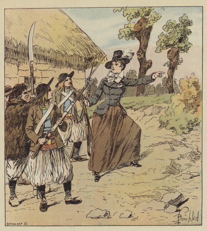 Vendee savaşlarında çok aktif bir rol almıştı. by after Louis Charles Bombled