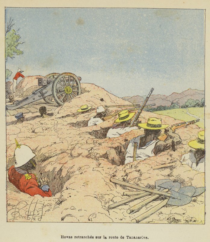 Hovas, Antananarivo yoluna yerleşti by after Louis Charles Bombled