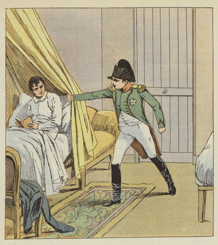 Perdemi otoriter bir şekilde ayıran bir kol gördüm by after Louis Charles Bombled