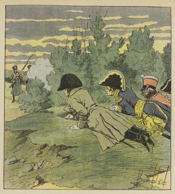 LEmpereur mahkeme un büyük tehlike bir Iena by after Louis Charles Bombled