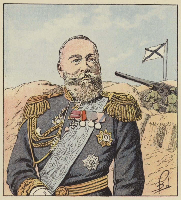 Port-Arthur Başkomutanı Lamiral Alexeief by after Louis Charles Bombled