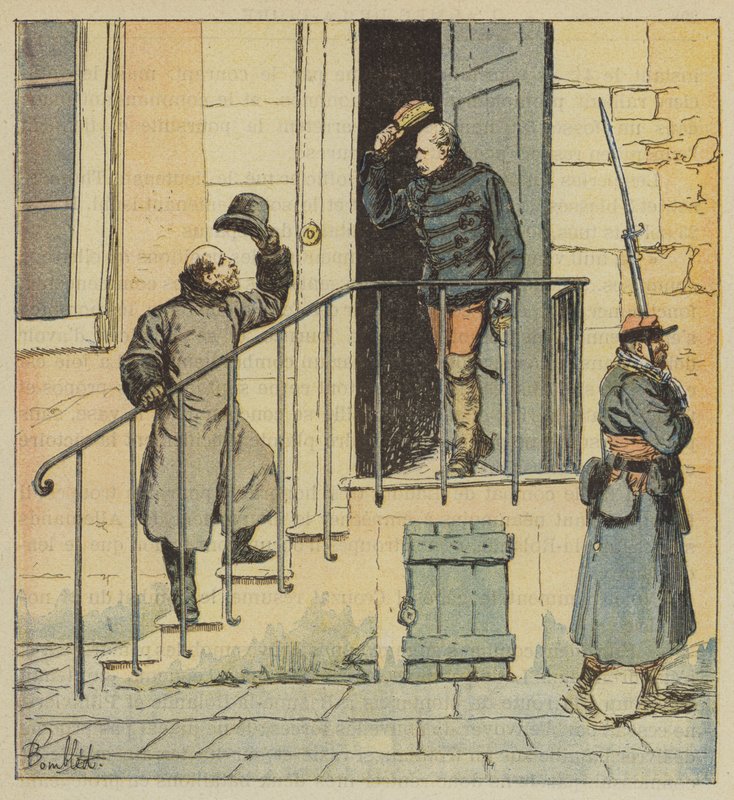 Prince de Joinville ve General des Pallieres by after Louis Charles Bombled