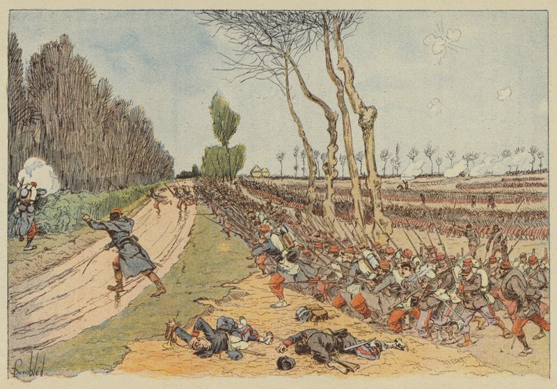 Fransızlar Coulmiers parkını kaçırdı by after Louis Charles Bombled