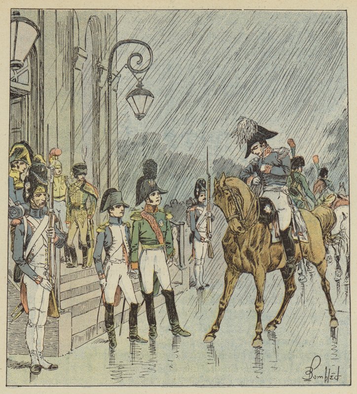 Onun yüzünden iki imparator ıslandı by after Louis Charles Bombled