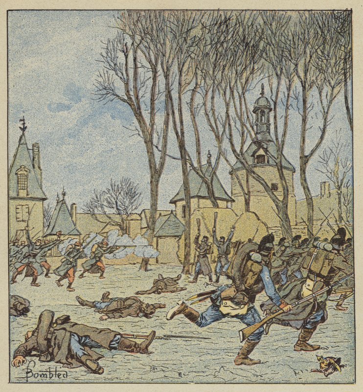Fransızlar tarafından Villepion kalesinin ele geçirilmesi by after Louis Charles Bombled