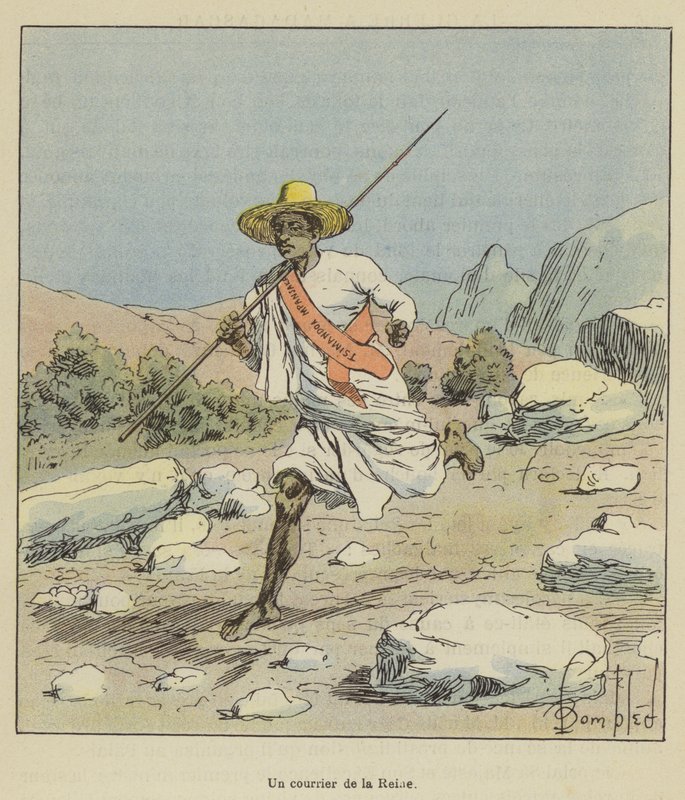 Kraliçeden bir kurye by after Louis Charles Bombled