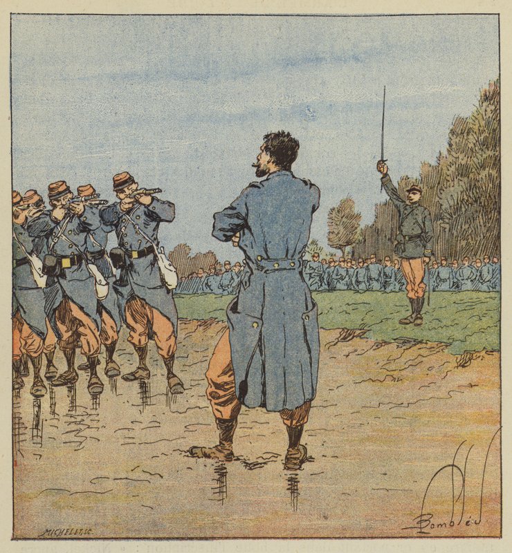 17. kolorduda bir infaz by after Louis Charles Bombled