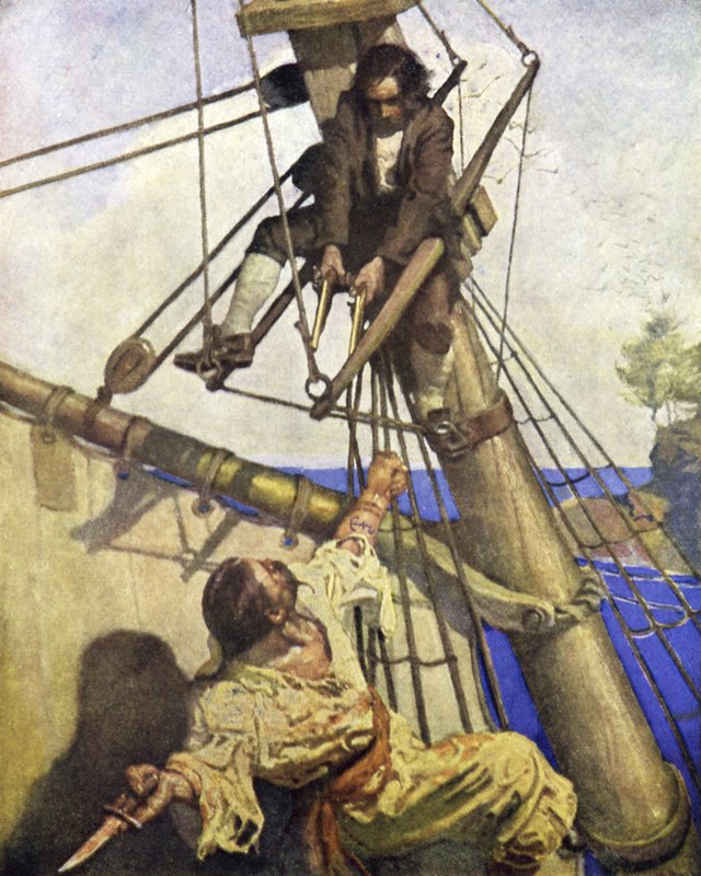 Hazine Adası için İllüstrasyon by after Newell Convers Wyeth
