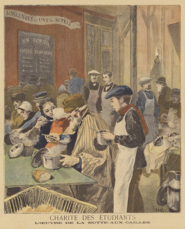 Öğrencilerin hayırseverliği by after Oswaldo Tofani