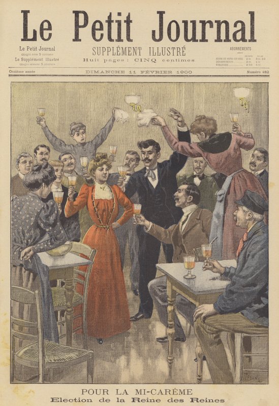 Kraliçelerin Mid-Lent kraliçesinin seçimi by after Oswaldo Tofani