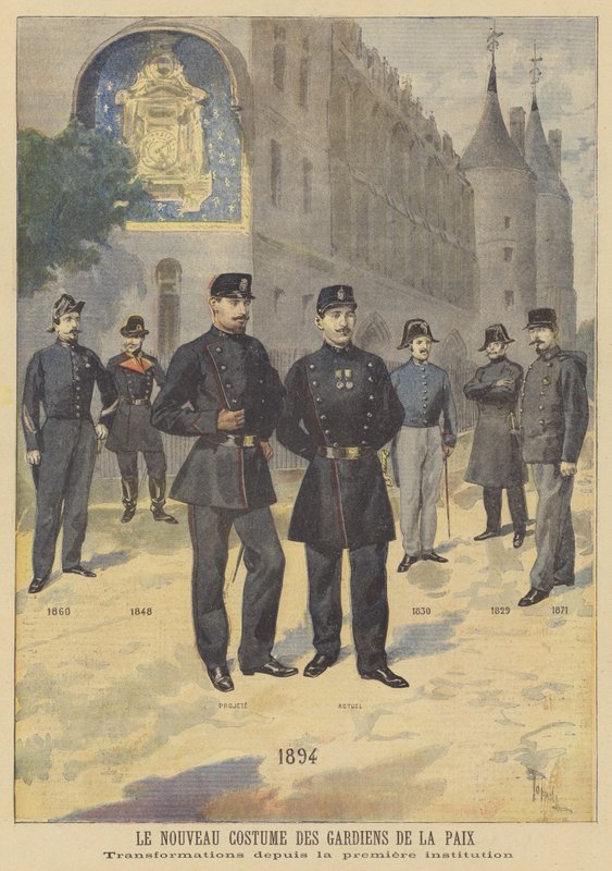 Polise yeni üniforma by after Oswaldo Tofani