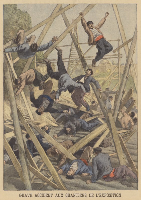 1900 Exposition Universelle sitesinde ciddi kaza by after Oswaldo Tofani