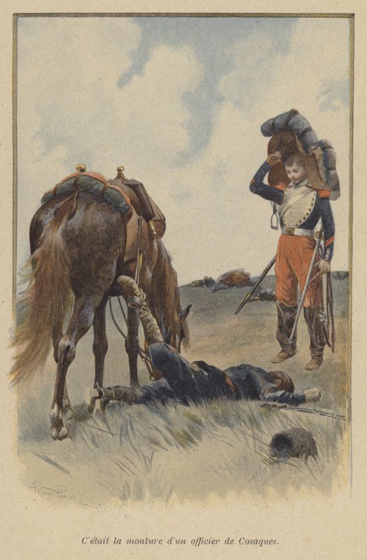 Bir Kazak subayının bineğiydi by after Paris