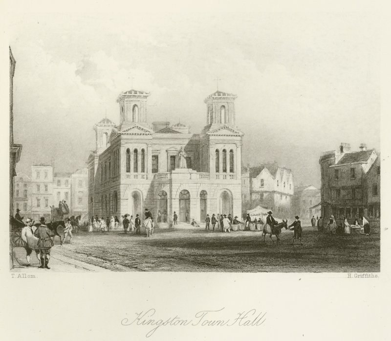 Kingston Belediye Binası by after Thomas Allom