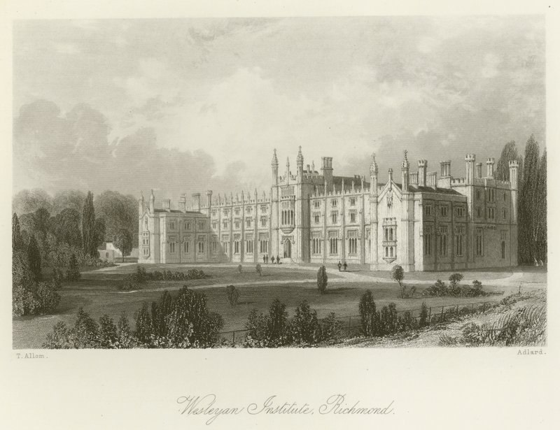 Wesleyan Enstitüsü, Richmond by after Thomas Allom