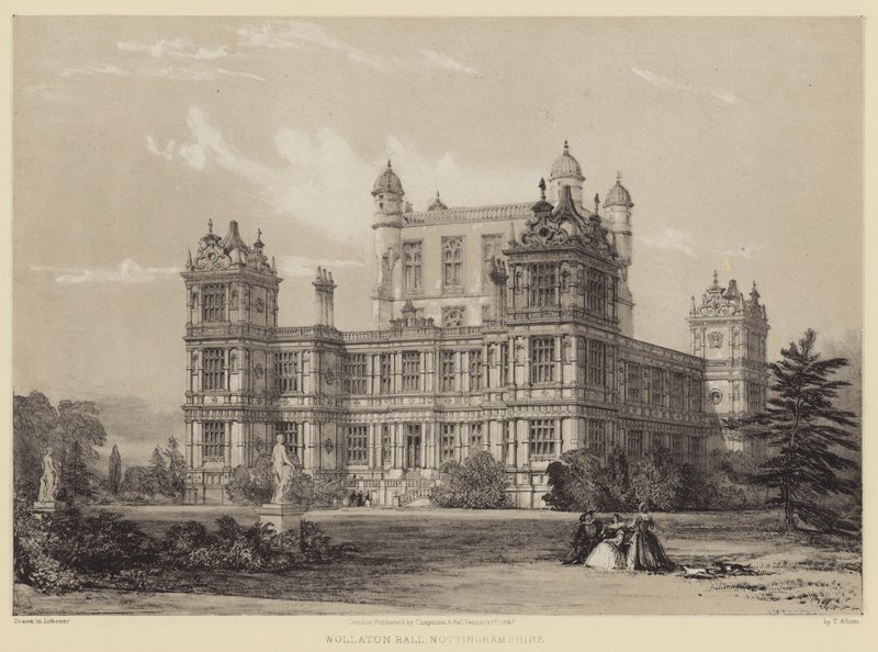 Wollaton Salonu, Nottinghamshire by after Thomas Allom