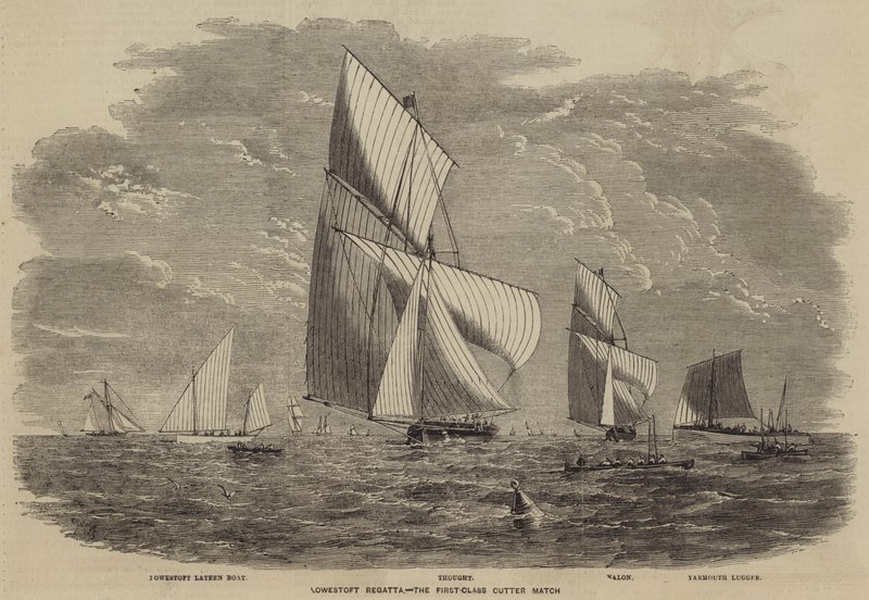 Lowestoft Regatta, Birinci Sınıf Kesici Maç by after Thomas Harrington Wilson