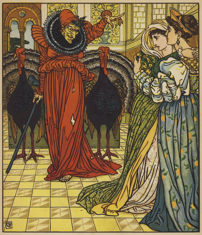 Çöl Perisinin Görünüşü by after Walter Crane