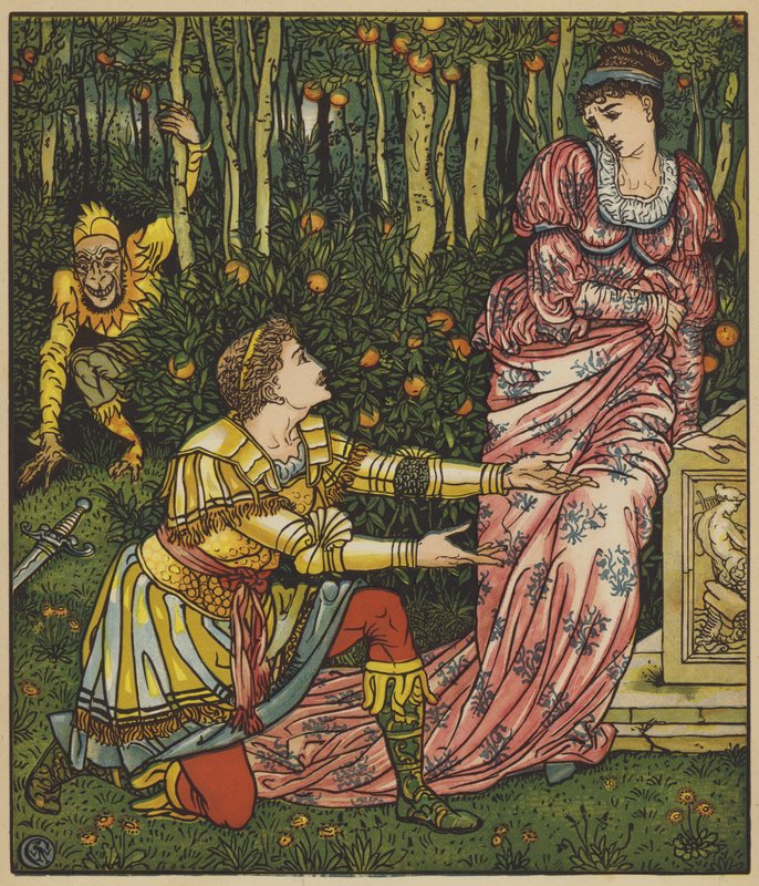 Kral Kılıcın düşmesine izin veriyor by after Walter Crane