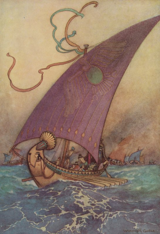Geoffrey Chaucer, İyi Kadınların Efsanesi by after Warwick Goble