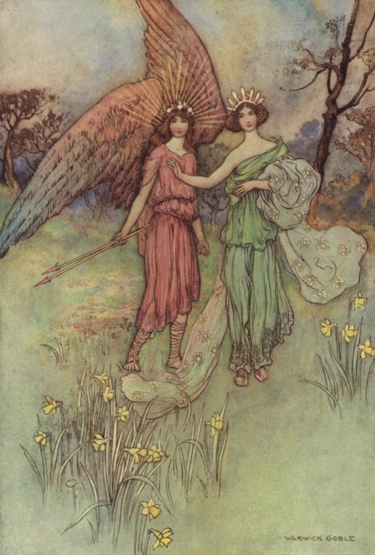 Geoffrey Chaucer, İyi Kadınların Efsanesi by after Warwick Goble