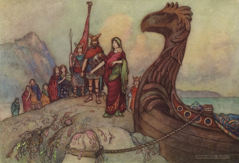 Geoffrey Chaucer, Kanun Adamı Öyküsü by after Warwick Goble