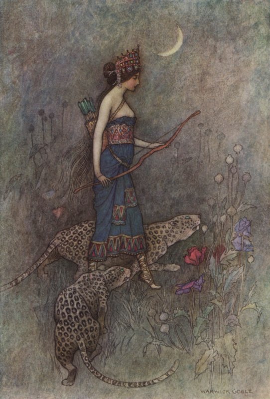 Geoffrey Chaucer, Keşiş Masalı by after Warwick Goble