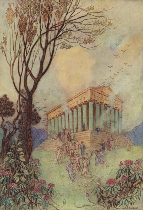 Geoffrey Chaucer, Kuşlar Meclisi by after Warwick Goble