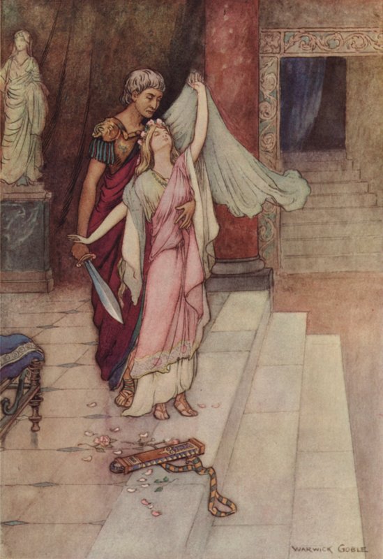 Geoffrey Chaucer, Doktorların Öyküsü by after Warwick Goble