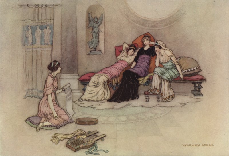 Geoffrey Chaucer, Troilus ve Criseyde by after Warwick Goble