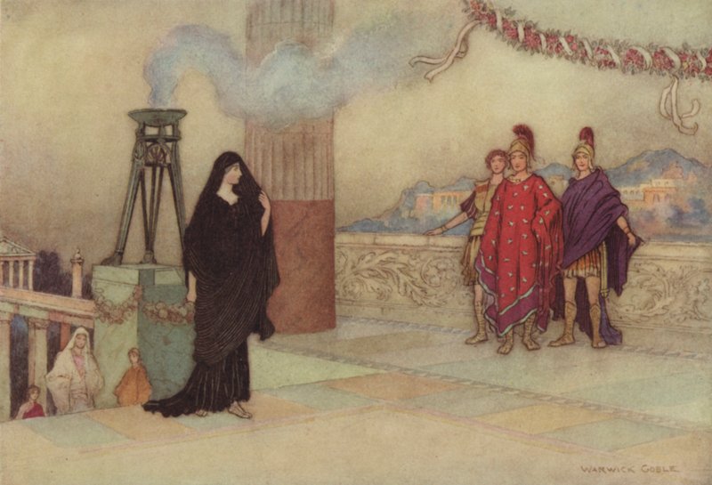 Geoffrey Chaucer, Troilus ve Criseyde by after Warwick Goble