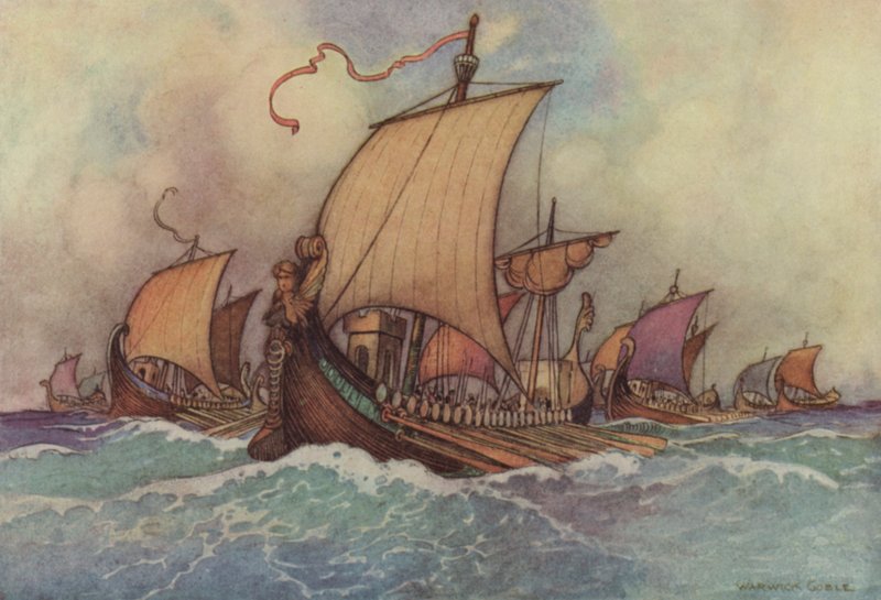 Geoffrey Chaucer, Troilus ve Criseyde by after Warwick Goble