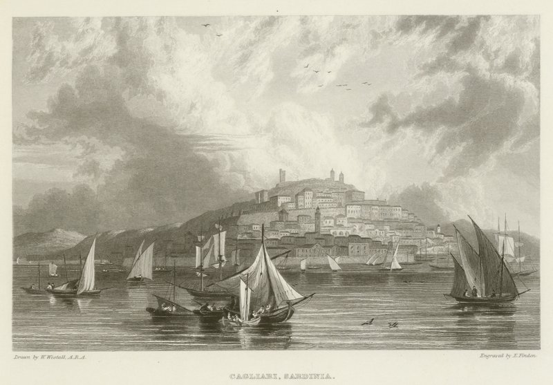 Cagliari, Sardinya by William after Westall
