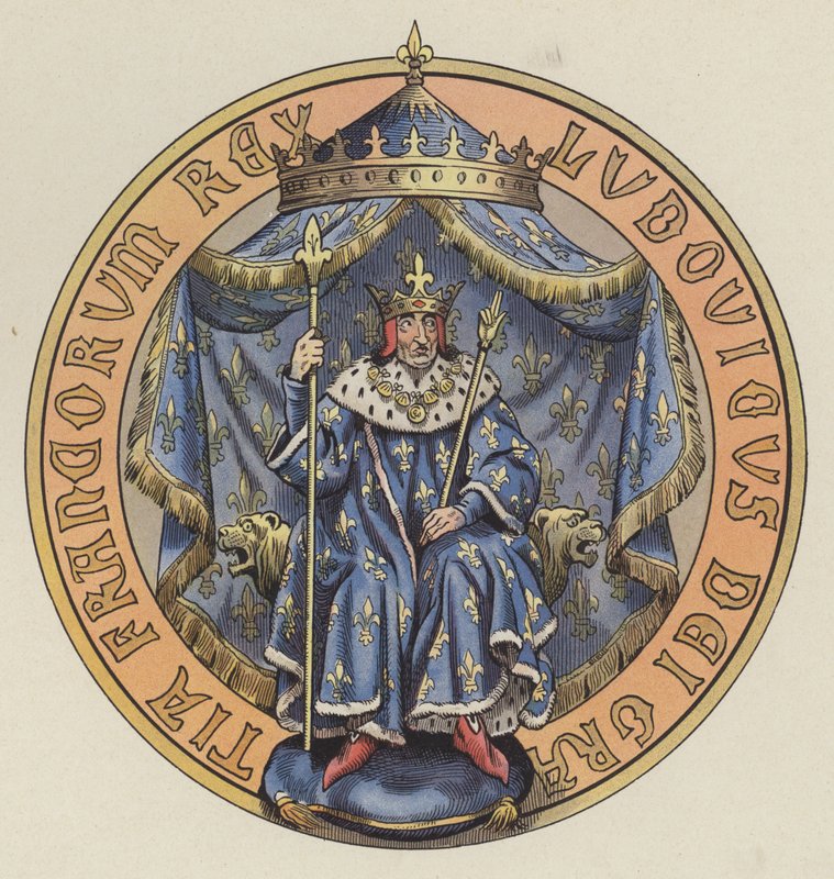 Louis XI, Fransa Kralı (renkli taş) by pseudonym for Onfray de Breville Jacques Job