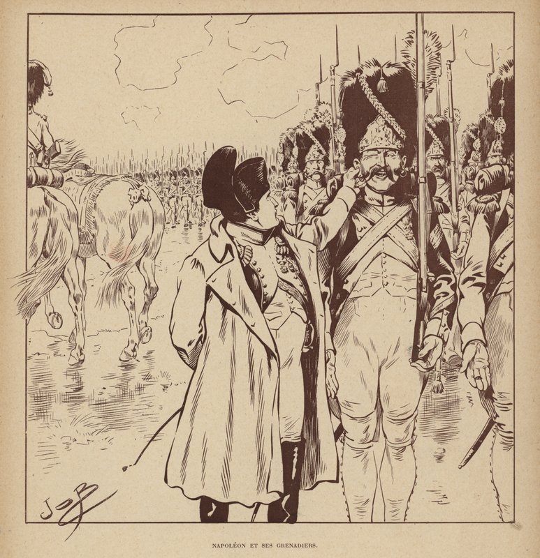 Napolyon ve Grenadiers (lito) by pseudonym for Onfray de Breville Jacques Job