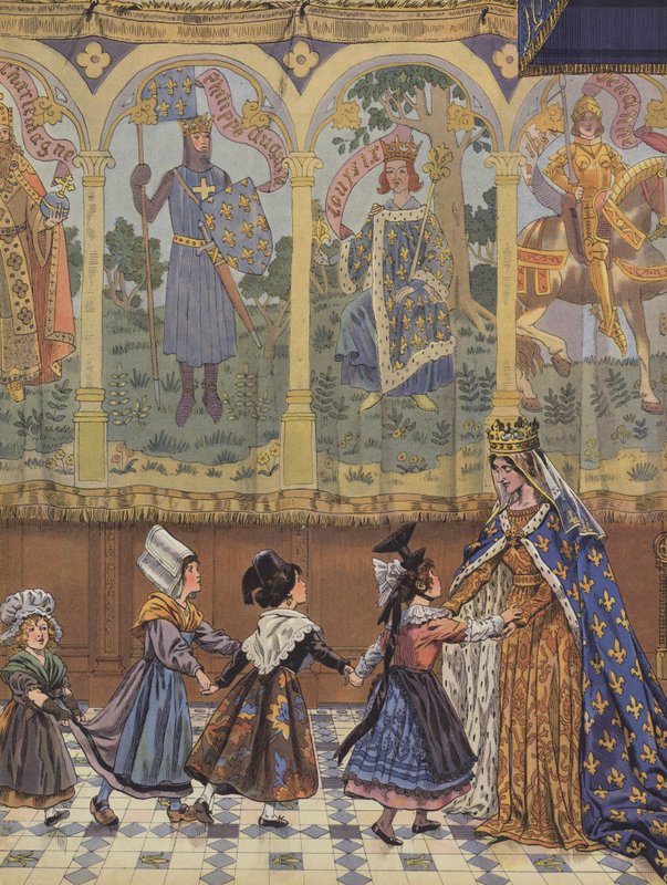 Louis XI (renkli taş) döneminde Fransa krallığına bağlı Fransız eyaletleri by pseudonym for Onfray de Breville Jacques Job