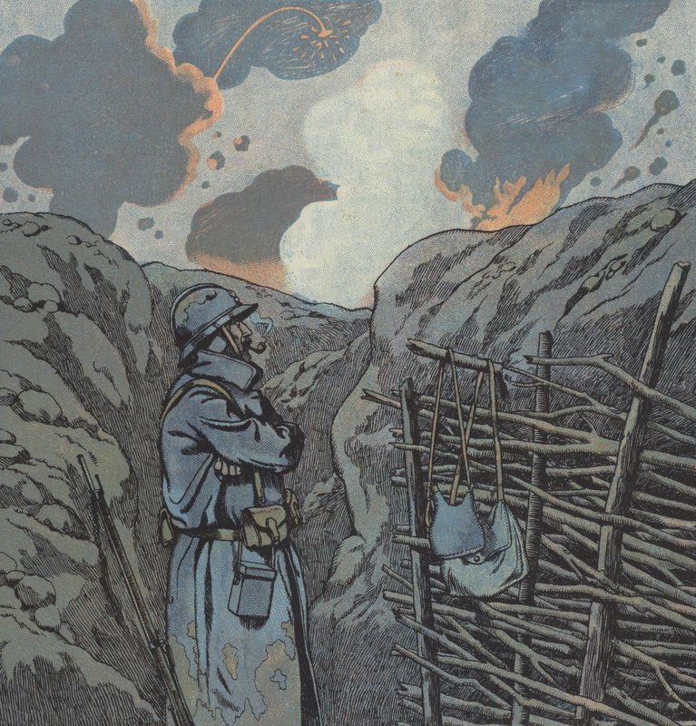 1914-1918 Büyük Savaşı (renkli taş) by pseudonym for Onfray de Breville Jacques Job