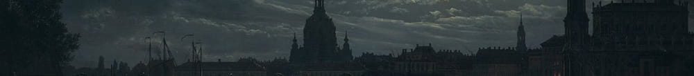 Ay ışığında Dresden manzarası (Johan Christian Dahl)