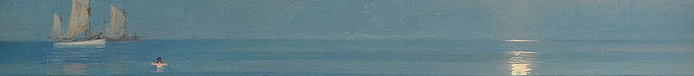 Erkekler Skagen'de Yıkanıyor. Yaz akşamı (Peder Severin Krøyer)